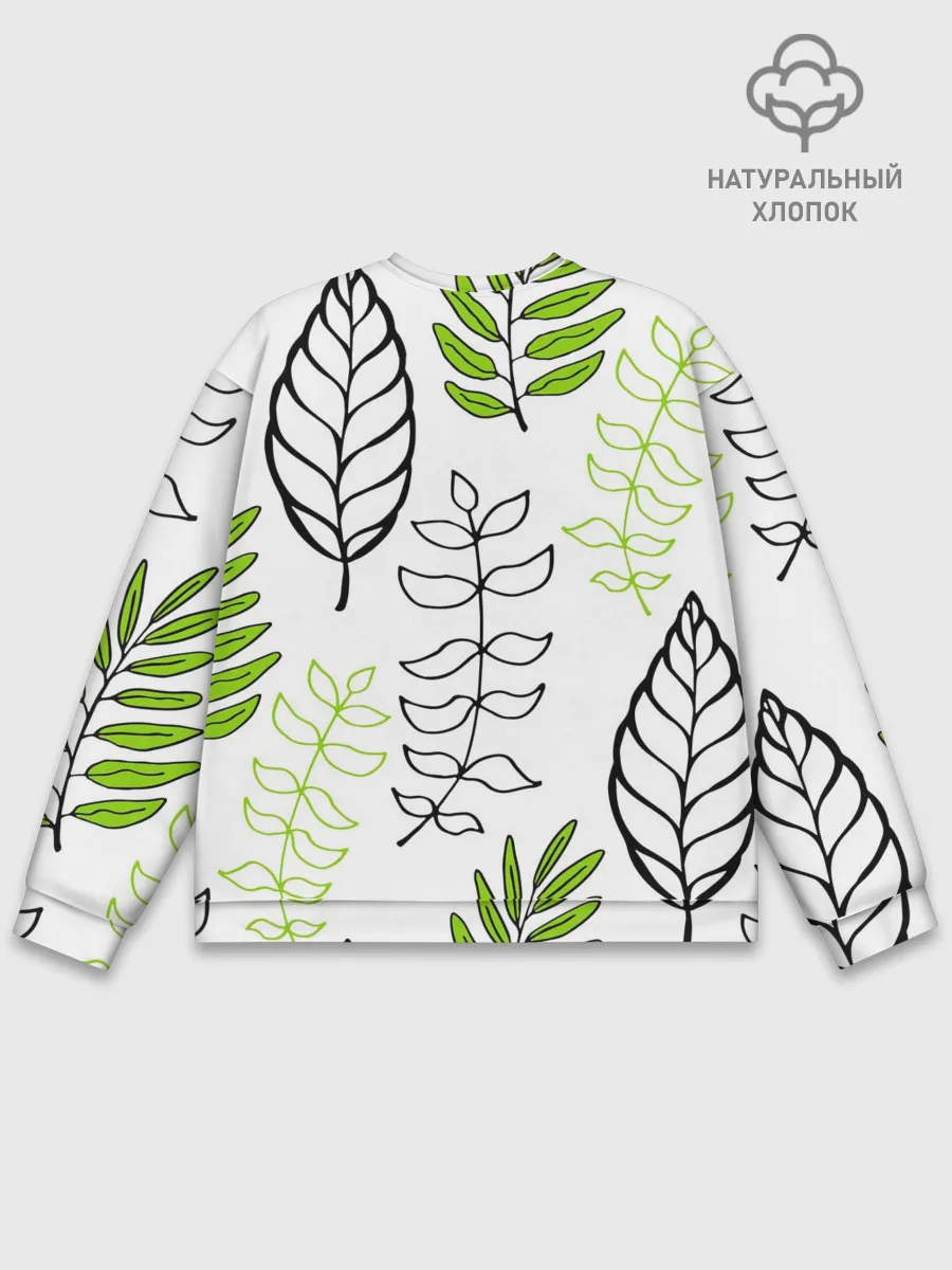 Мужской свитшот базовый / Листья