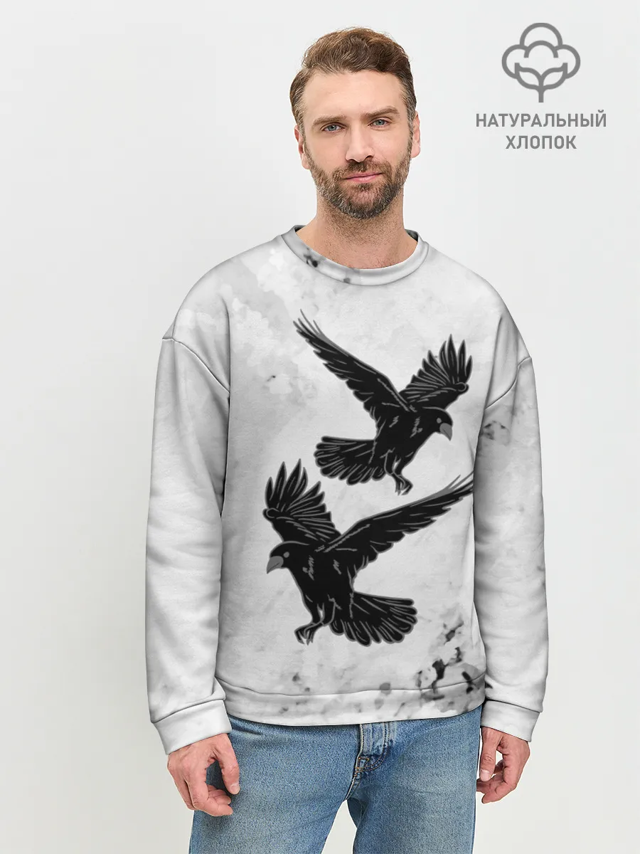 Мужской свитшот базовый / Gothic crows