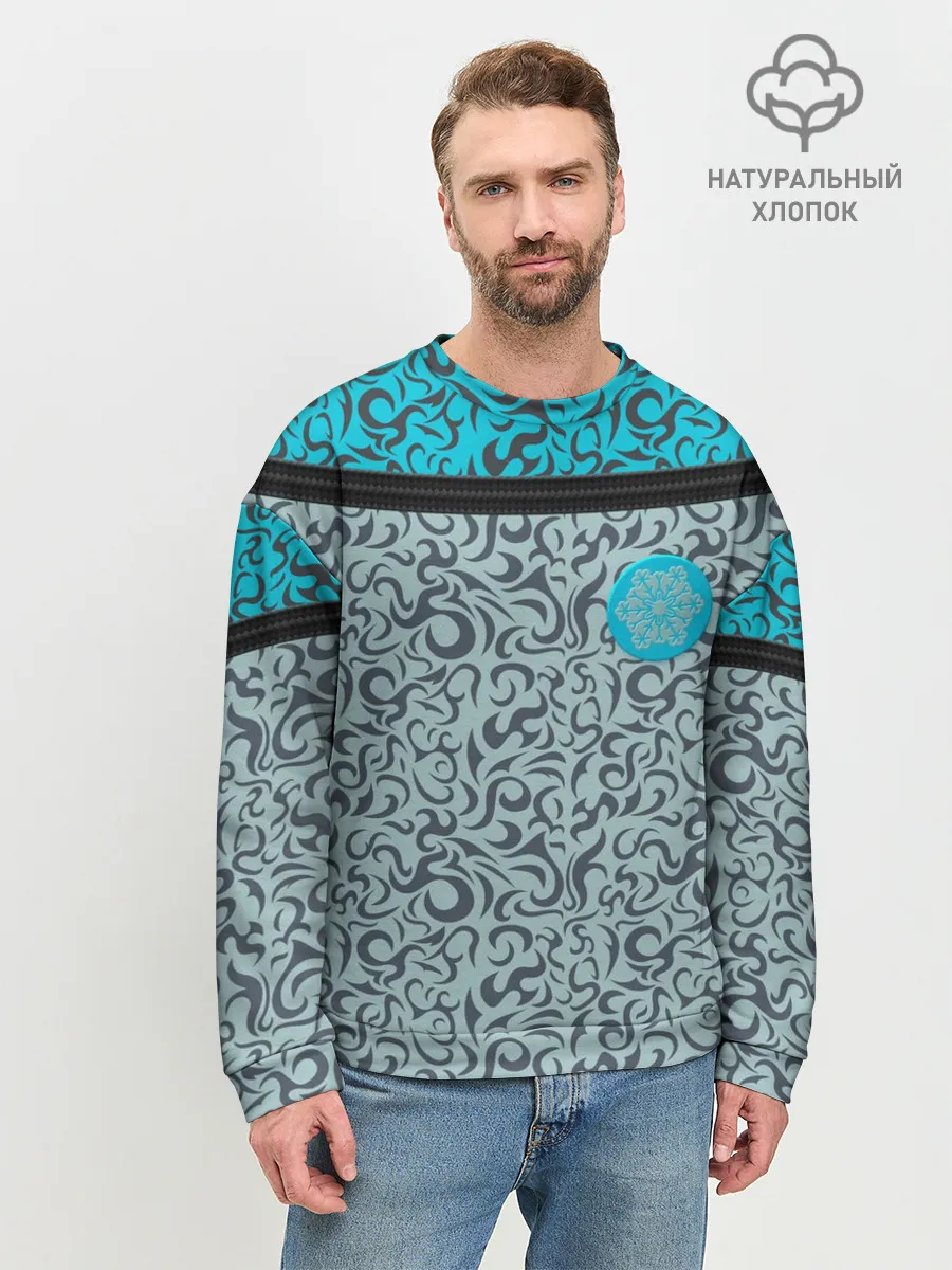 Мужской свитшот базовый / Снежный вихрь