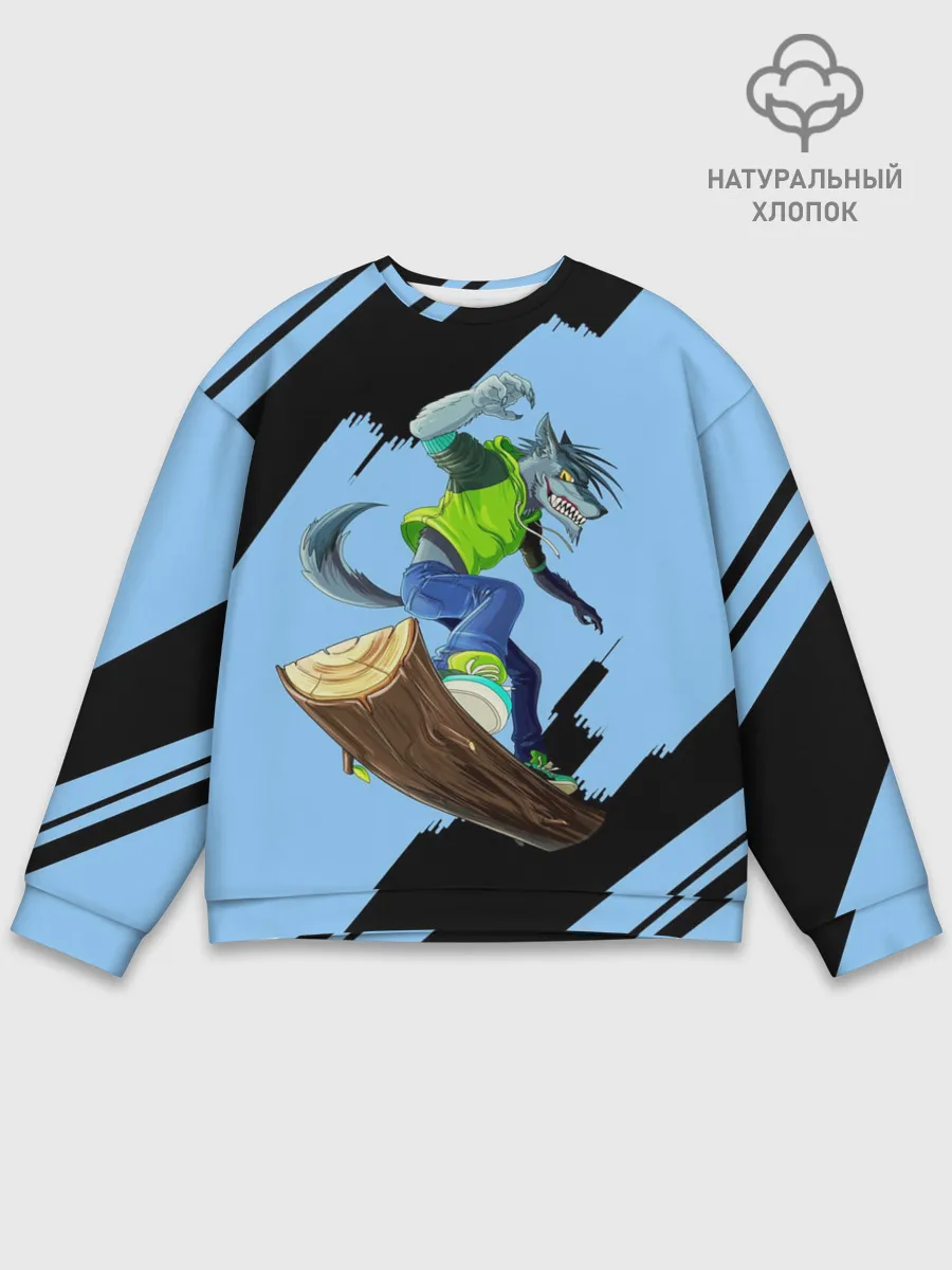 Мужской свитшот базовый / Волк