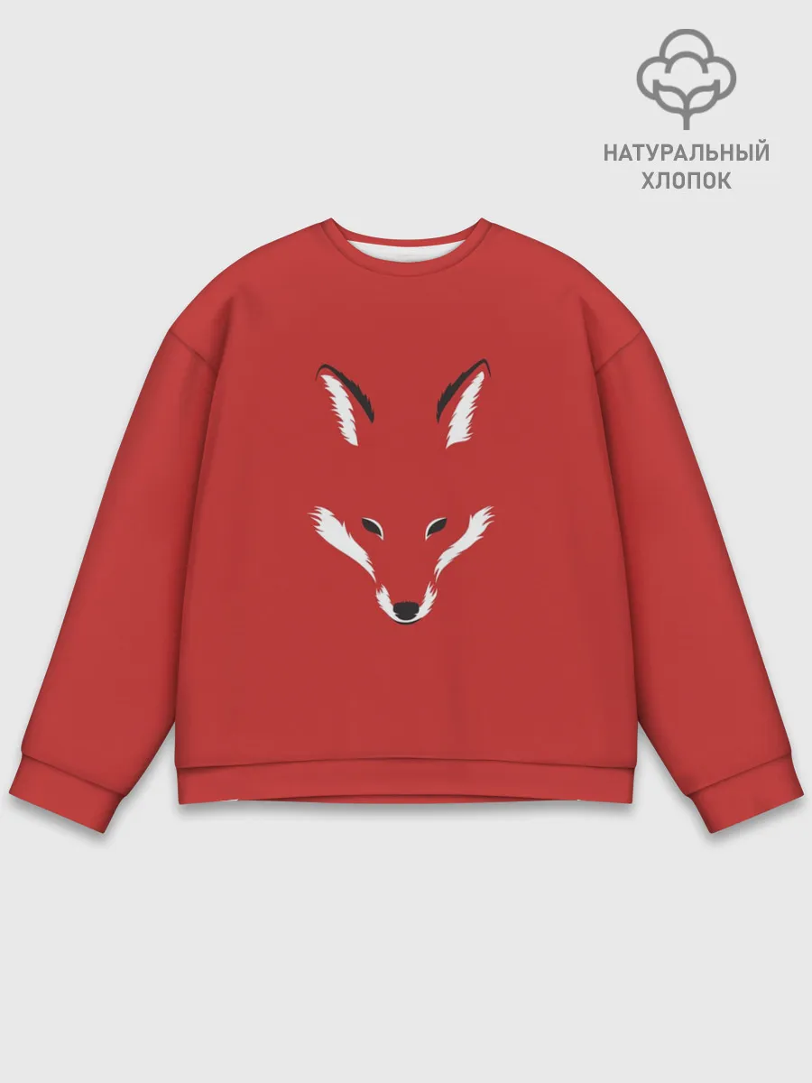 Мужской свитшот базовый / Fox minimalism