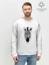 Мужской свитшот базовый / Зебра минимализм