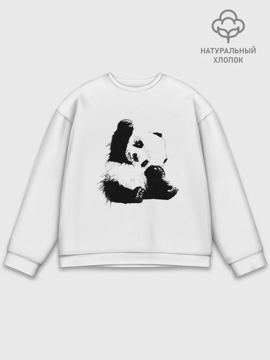 Мужской свитшот базовый / Панда минимализм