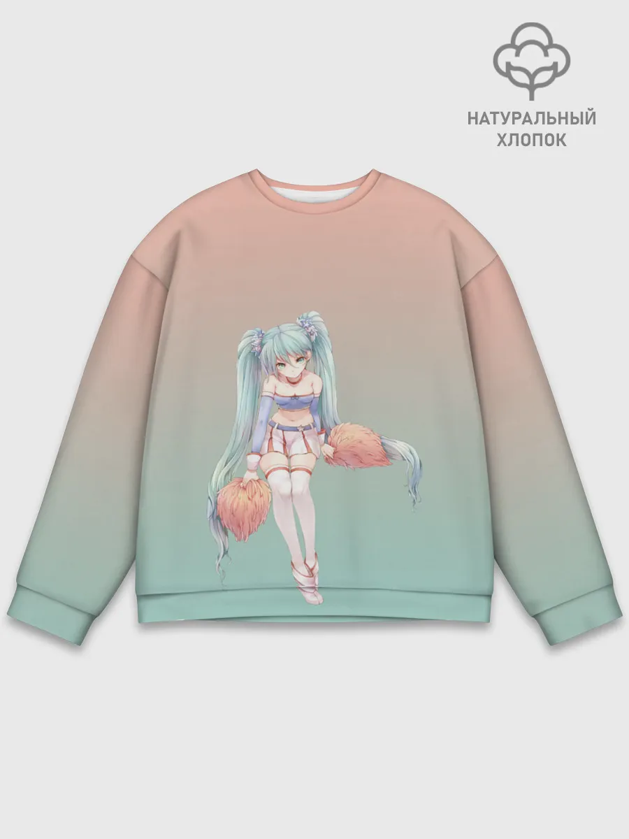 Мужской свитшот базовый / Чирлидерша с помпонами