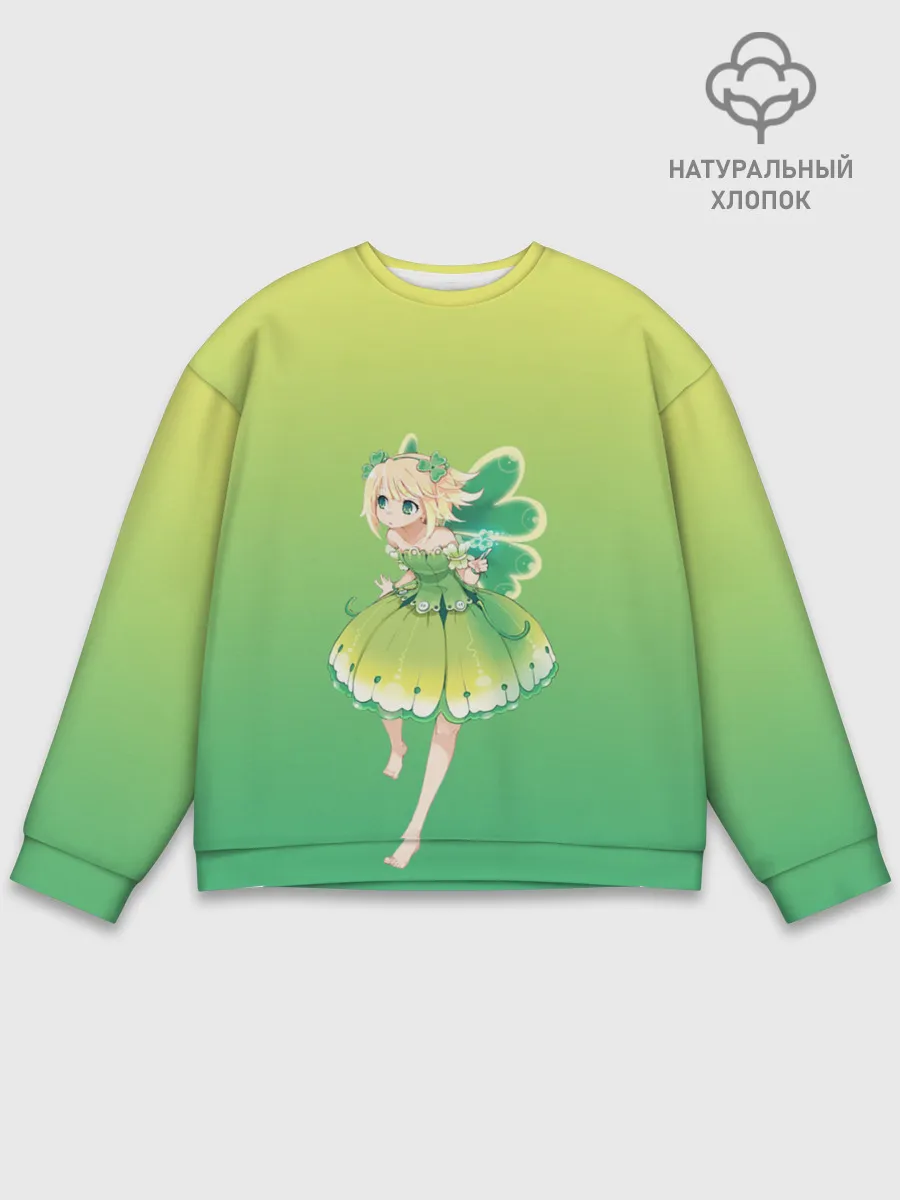 Мужской свитшот базовый / Фея клевера
