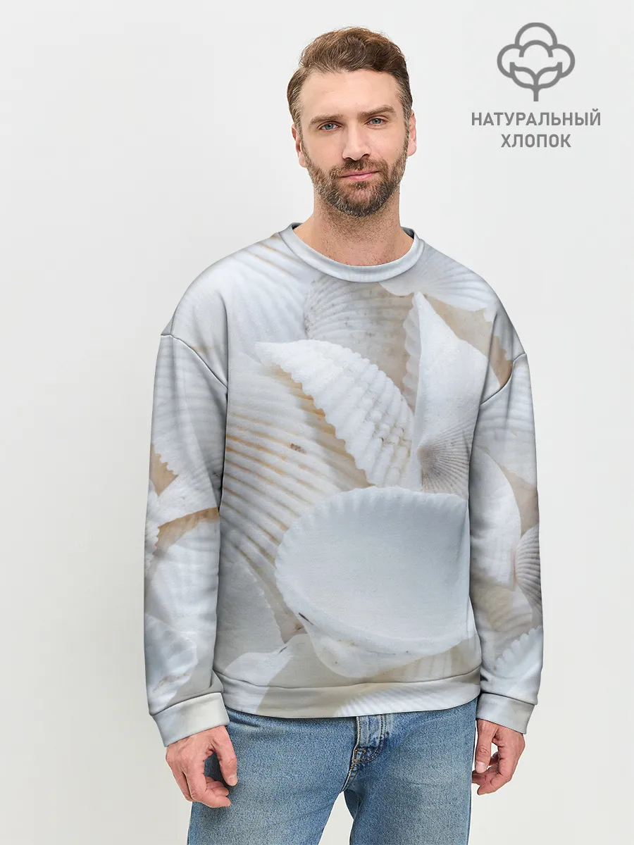 Мужской свитшот базовый / Ракушки