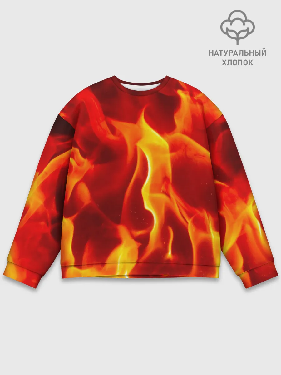 Мужской свитшот базовый / Пламенный