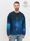 Мужской свитшот базовый / SPACE LOVE