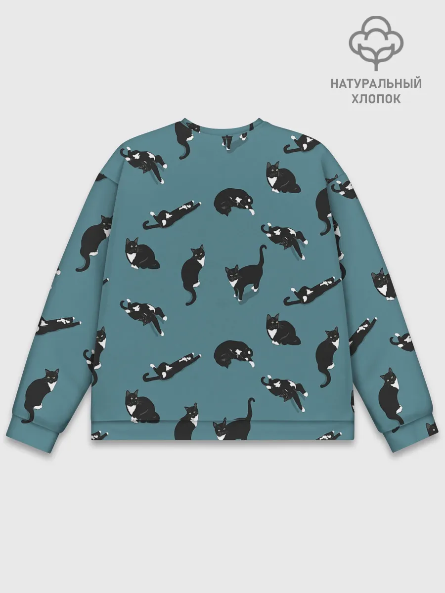 Мужской свитшот базовый / Коты и кошечки