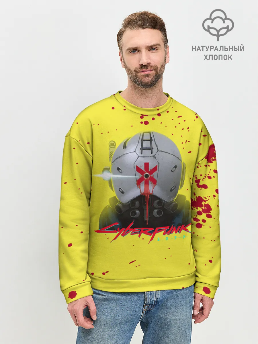 Мужской свитшот базовый / TRAUMA TEAM Cyberpunk 2077