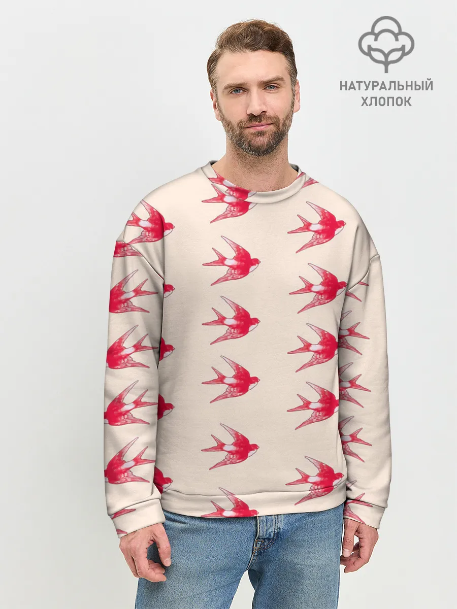 Мужской свитшот базовый / Синицы