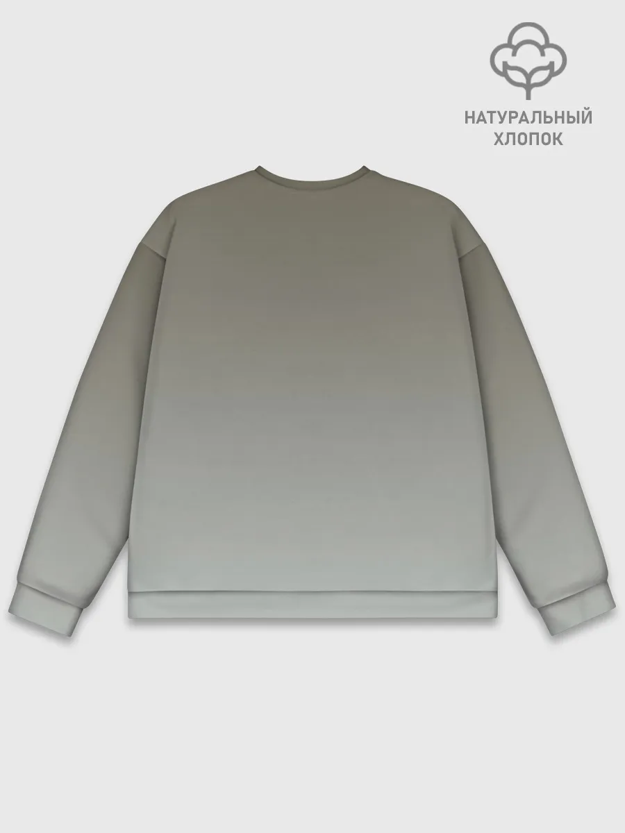 Мужской свитшот базовый / полосатый уличный кот