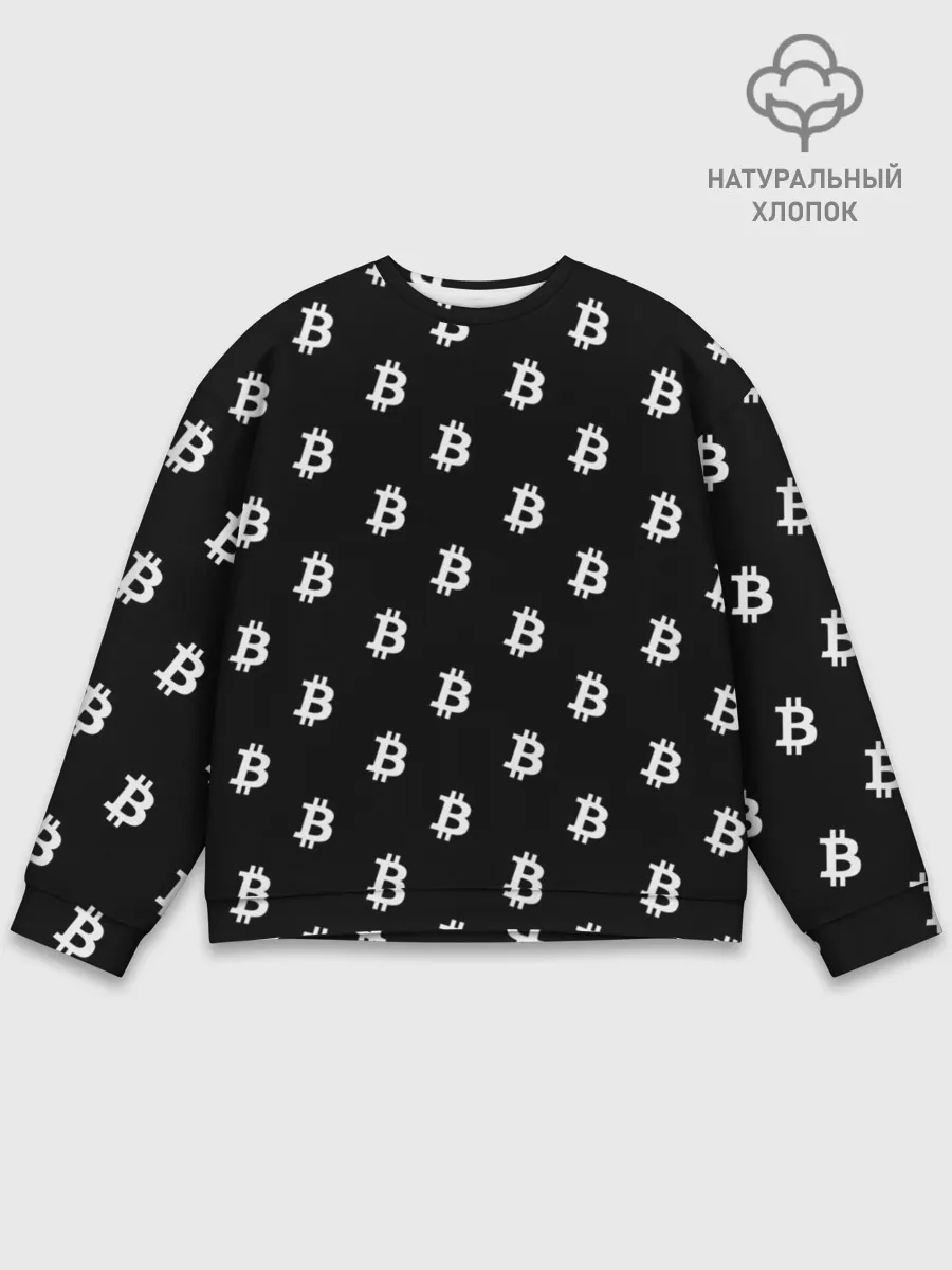 Мужской свитшот базовый / BITCOIN CRYPTOCURRENCE