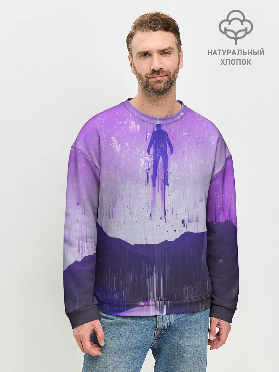 Мужской свитшот базовый / Парящий в небесах