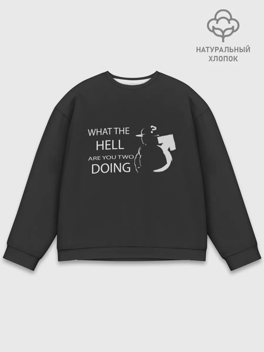 Мужской свитшот базовый / What the hell...