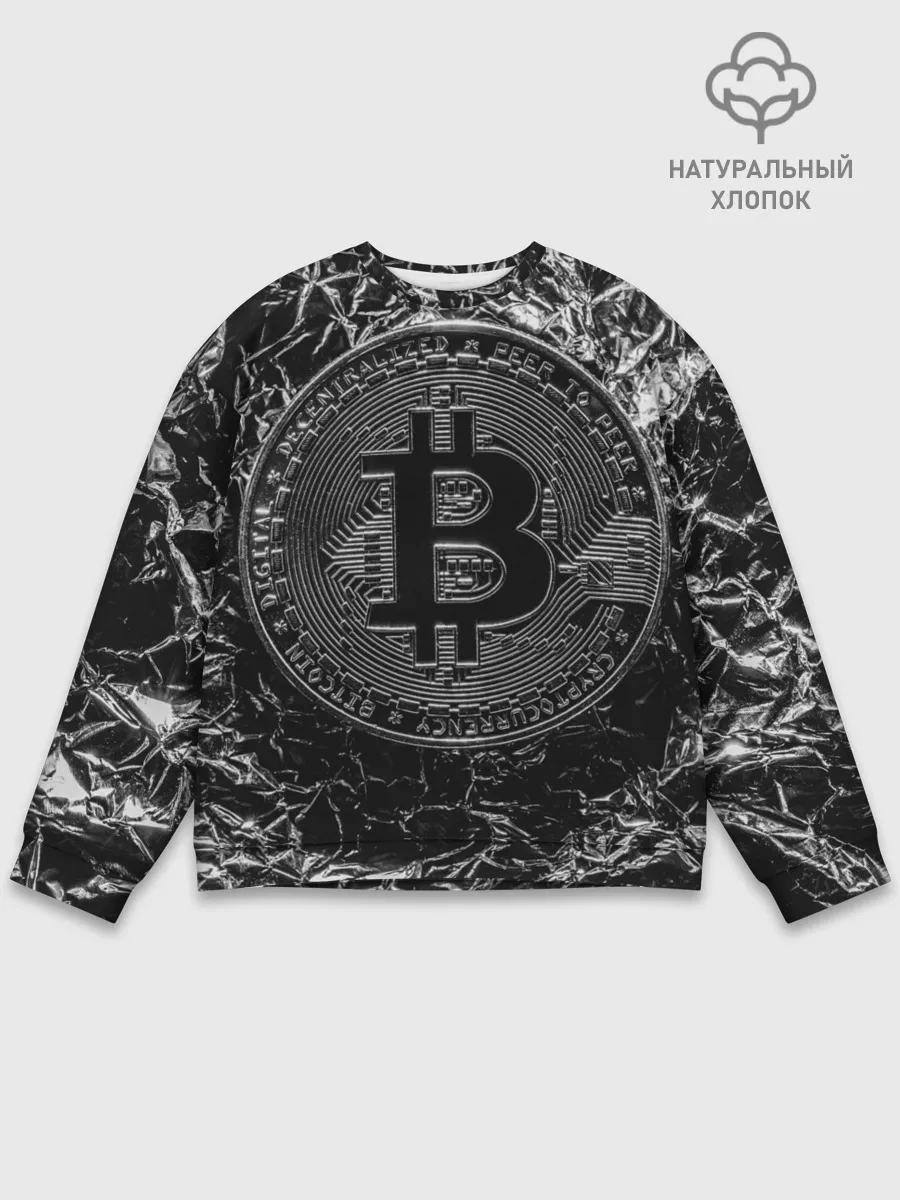 Мужской свитшот базовый / БИТКОИН | BITCOIN