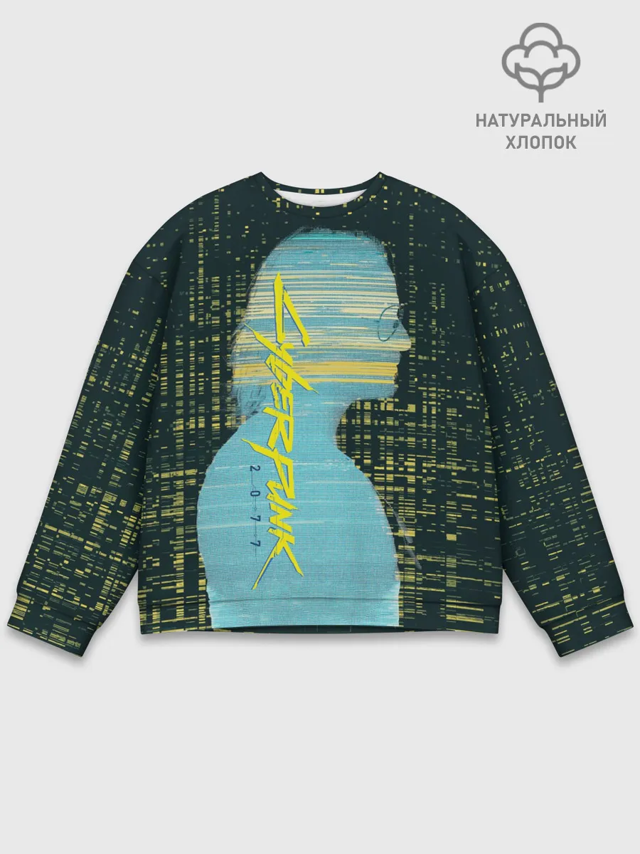 Мужской свитшот базовый / Cyberpunk 2077 | Джонни