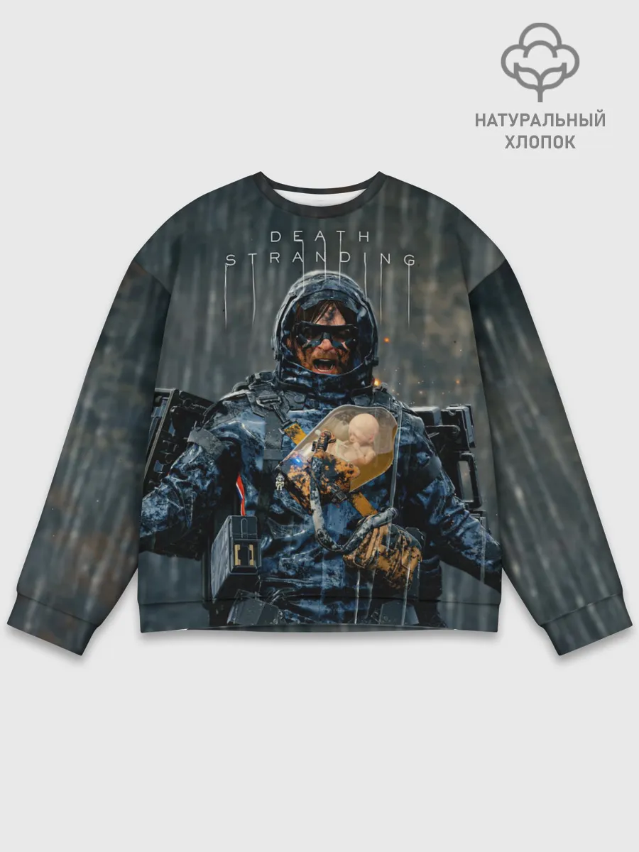 Мужской свитшот базовый / Death Stranding | Сэм