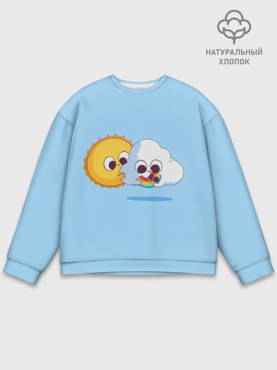 Мужской свитшот базовый / Ребёнок солнца и дождя