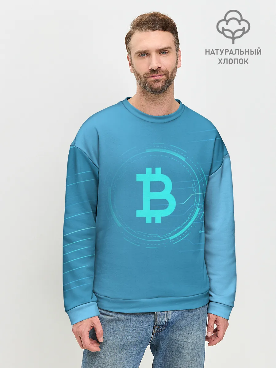 Мужской свитшот базовый / Bitcoin