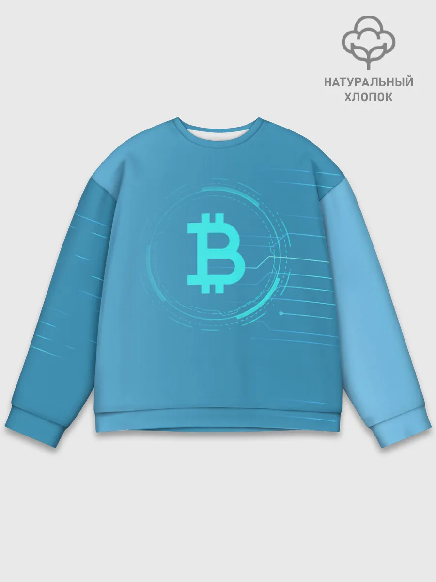 Мужской свитшот базовый / Bitcoin