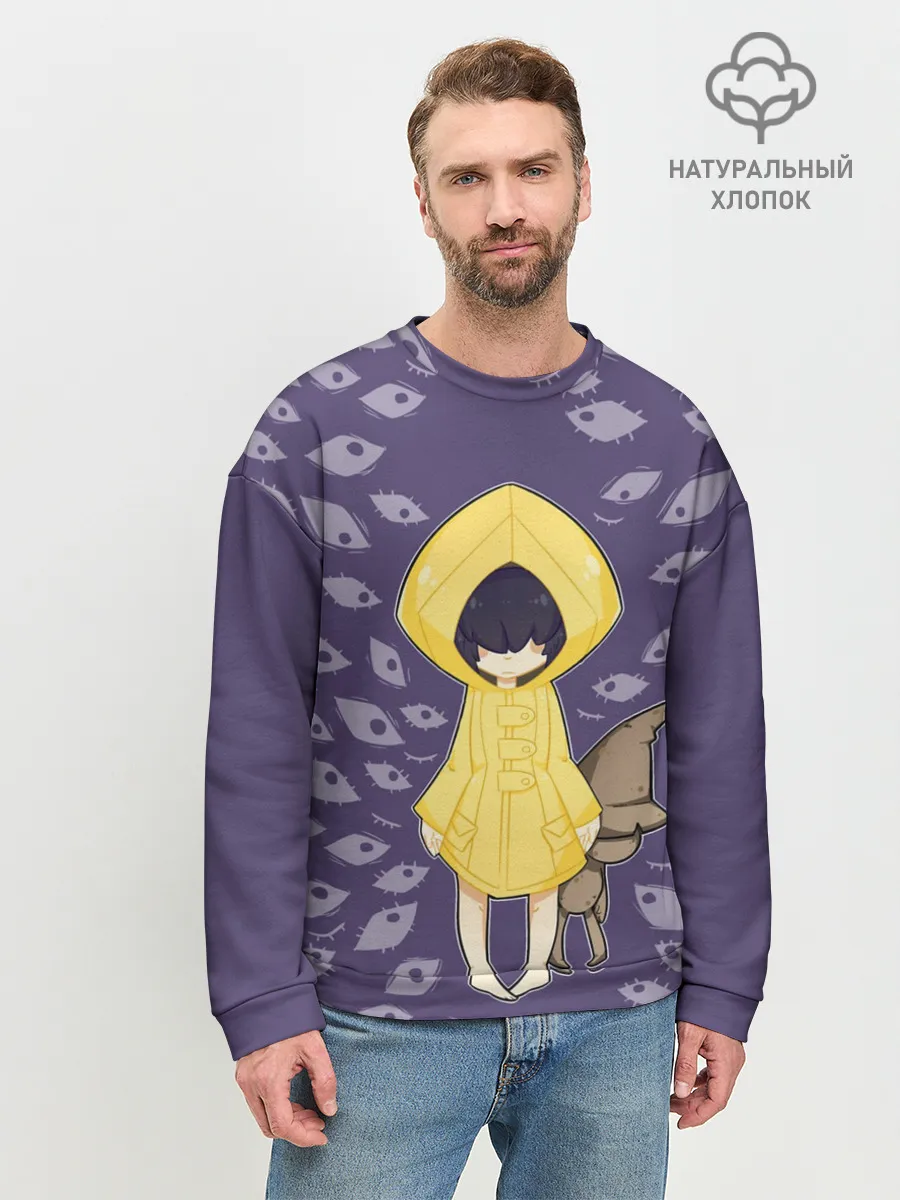 Мужской свитшот базовый / Little Nightmares Глаза