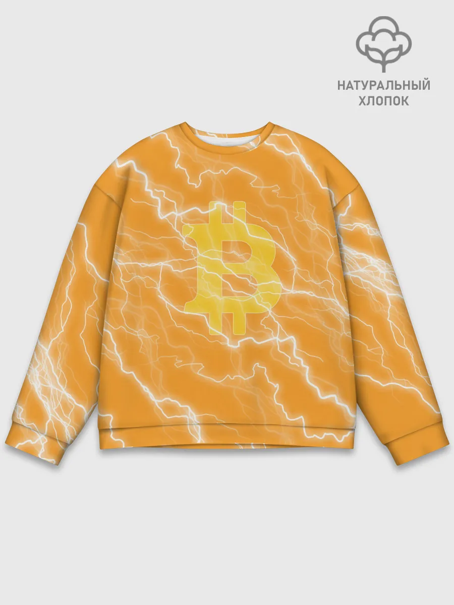 Мужской свитшот базовый / Bitcoin