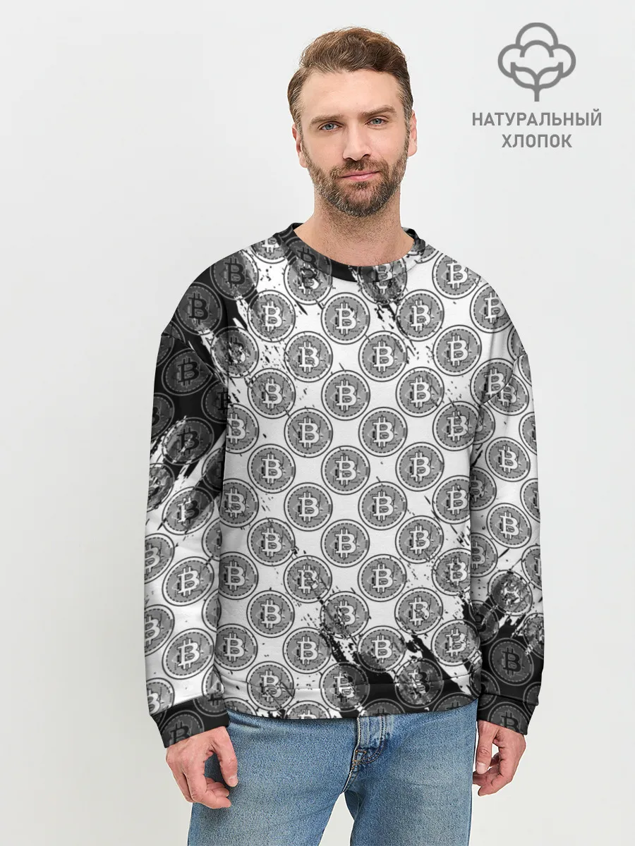 Мужской свитшот базовый / Bitcoin