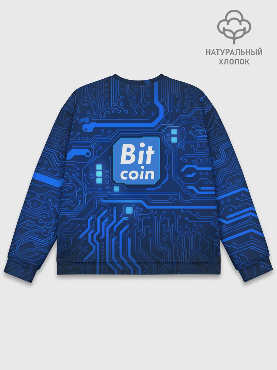 Мужской свитшот базовый / BITCOIN | БИТКОИН
