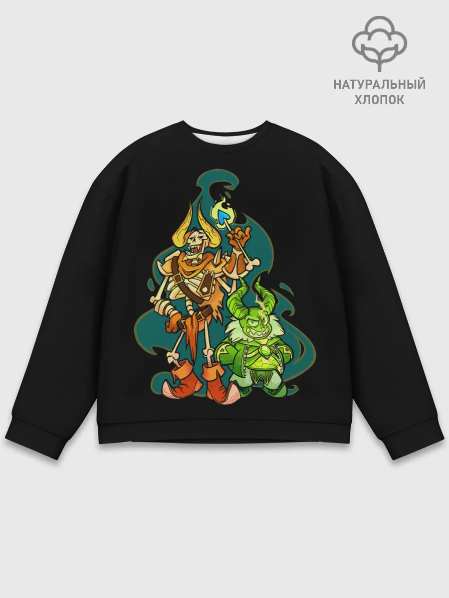 Мужской свитшот базовый / Опасная парочка | Dota 2
