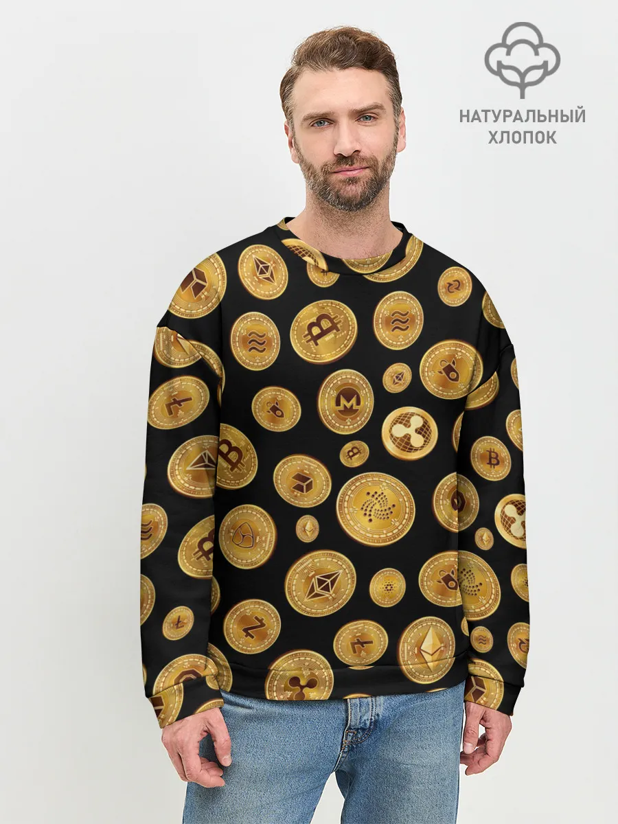 Мужской свитшот базовый / CRYPTOCURRENCY | КРИПТОВАЛЮТА