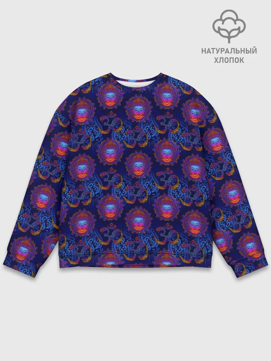 Мужской свитшот базовый / Мантра ОМ