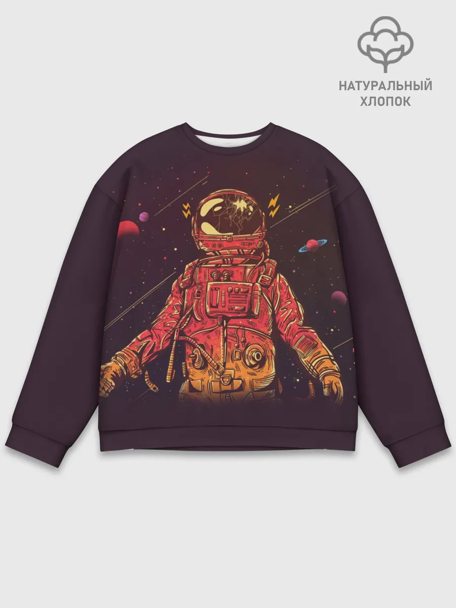 Мужской свитшот базовый / Отчаянный Космонавт