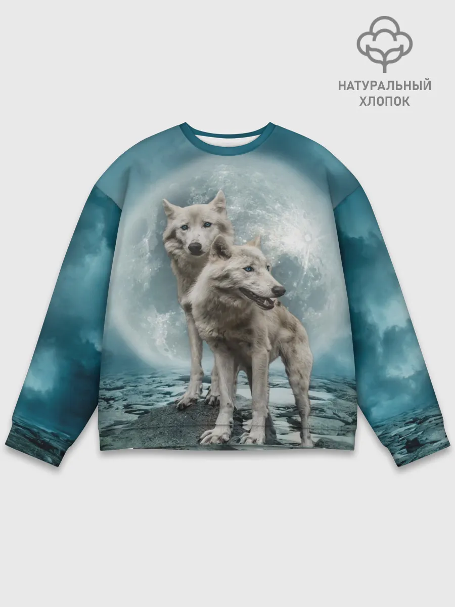 Мужской свитшот базовый / Волки, пара