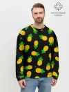Мужской свитшот базовый / Ананасы