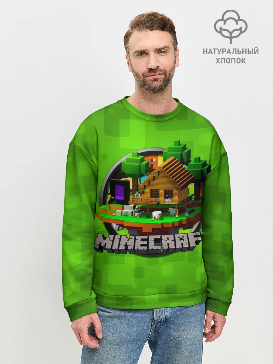 Мужской свитшот базовый / Minecraft