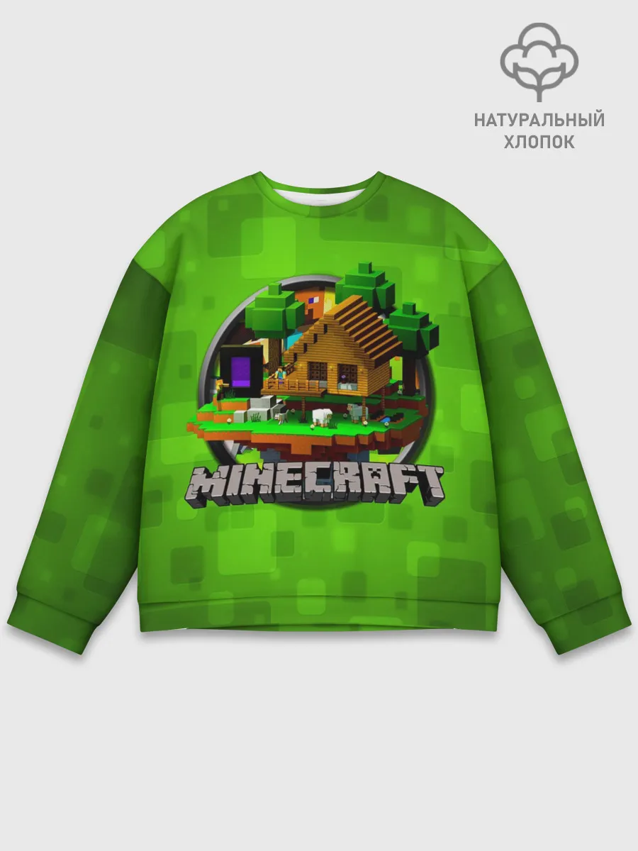 Мужской свитшот базовый / Minecraft