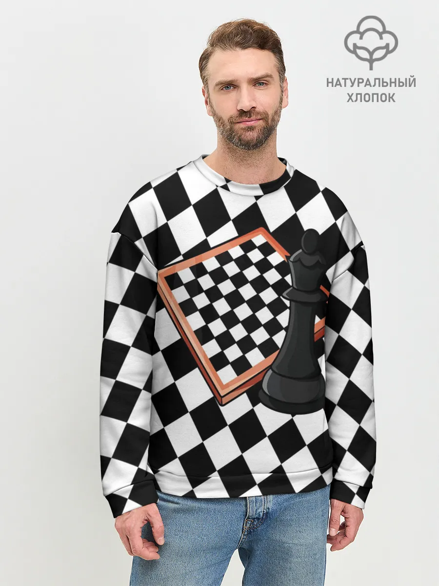 Мужской свитшот базовый / Шахматы