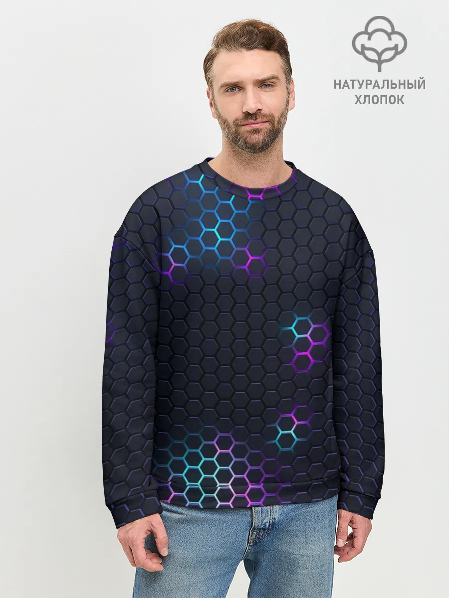 Мужской свитшот базовый / НЕОНОВАЯ БРОНЯ | НЕО БРОНЯ