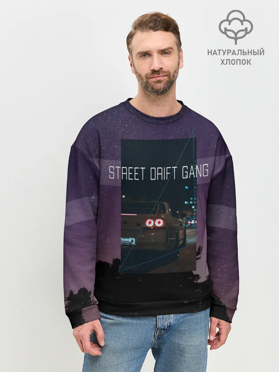 Мужской свитшот базовый / Street Drift Gang | Дрифт