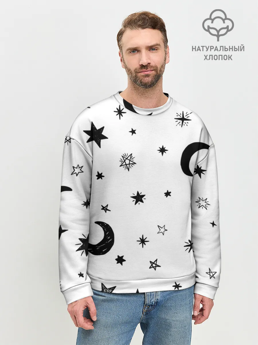 Мужской свитшот базовый / Звездное небо