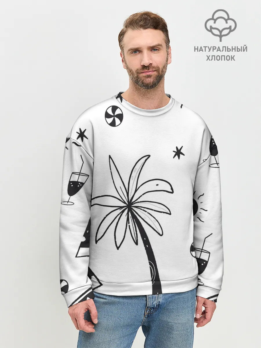 Мужской свитшот базовый / Летние вайбы
