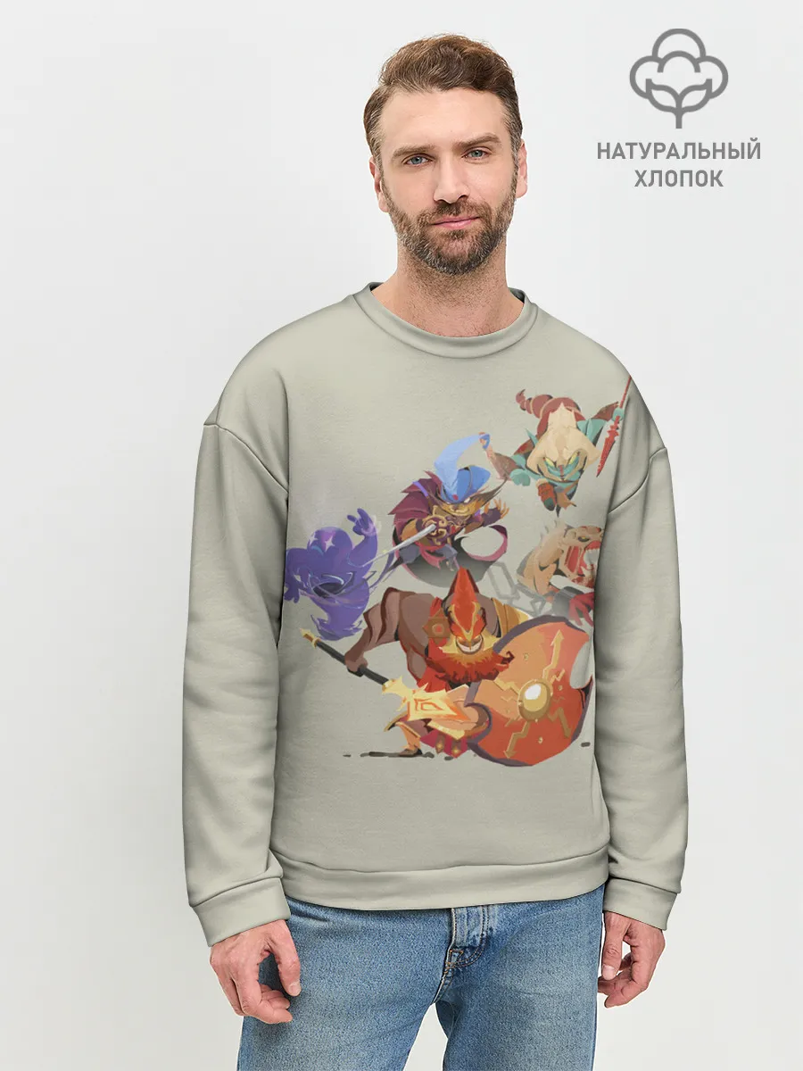 Мужской свитшот базовый / Fight me | Dota 2