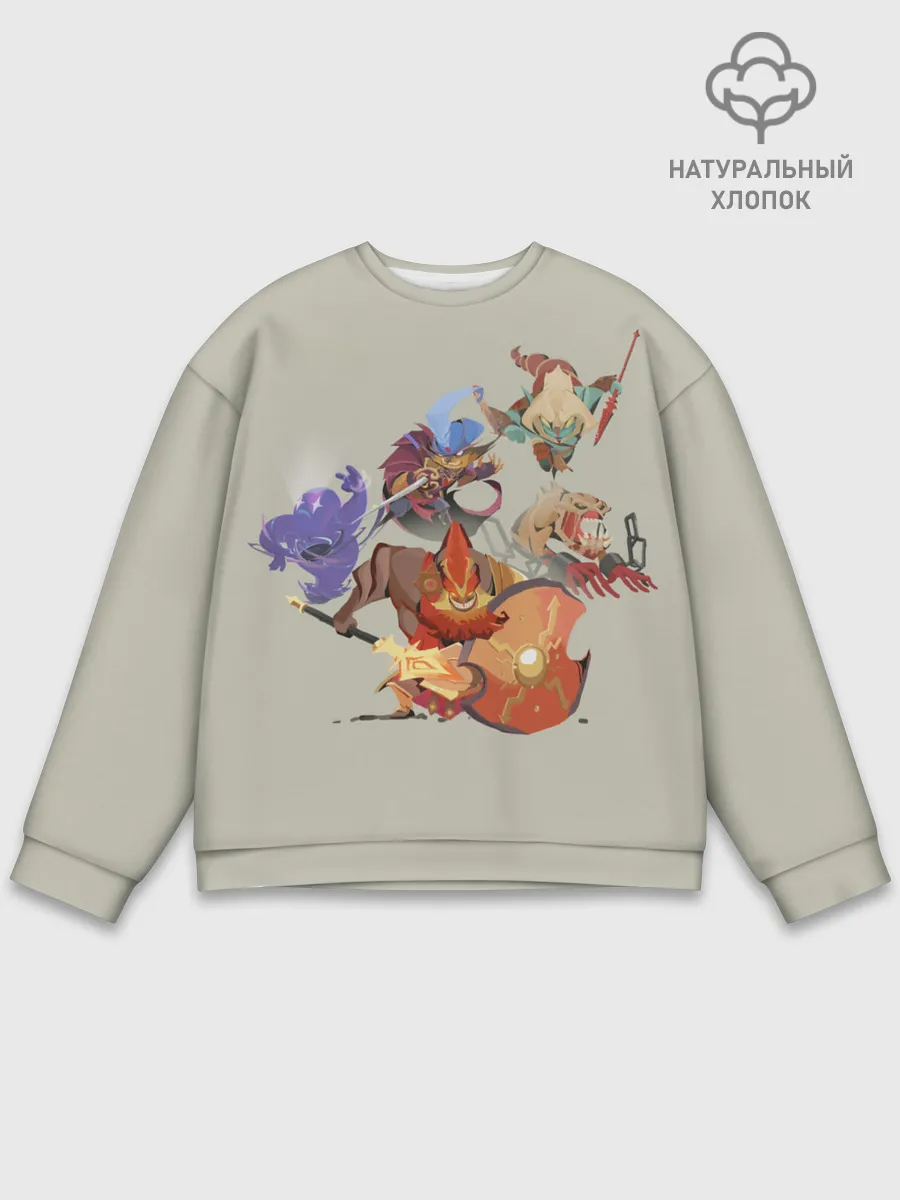 Мужской свитшот базовый / Fight me | Dota 2