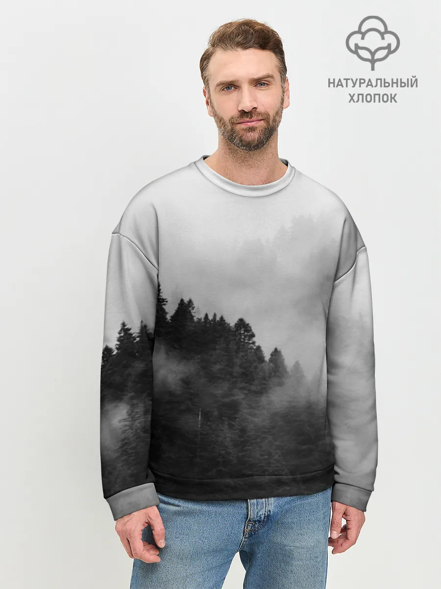 Мужской свитшот базовый / Природа - Лес