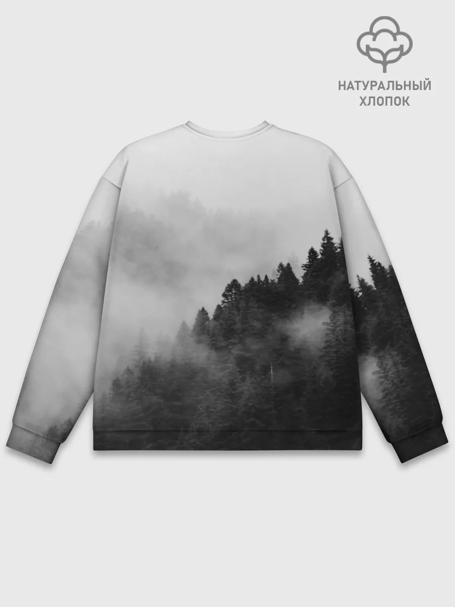 Мужской свитшот базовый / Природа - Лес