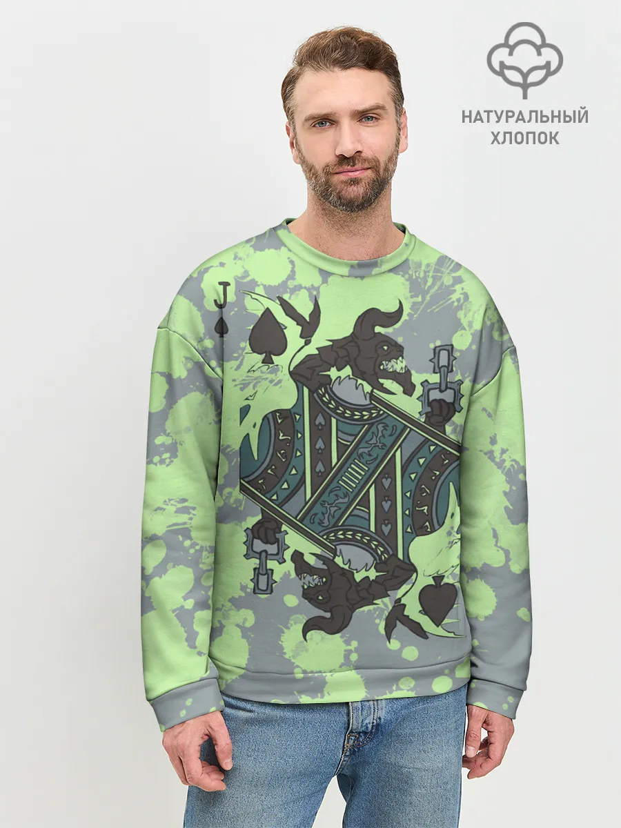 Мужской свитшот базовый / Визаж | Dota 2