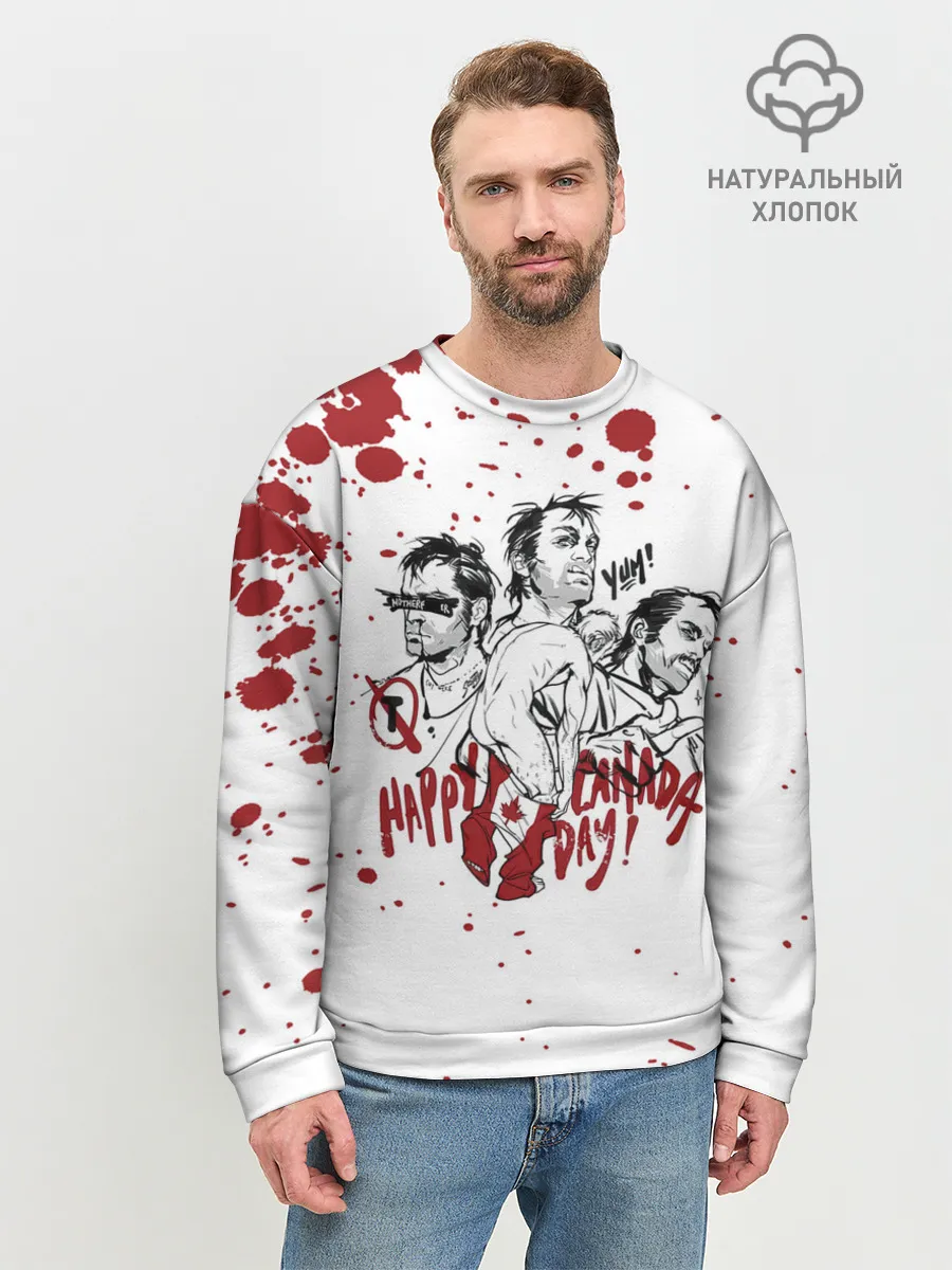 Мужской свитшот базовый / HAPPY CANADA DAY