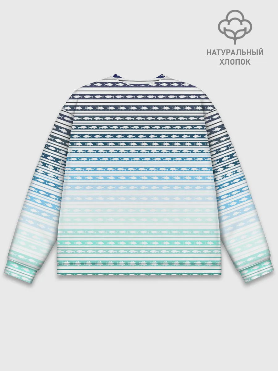 Мужской свитшот базовый / Sunset fish