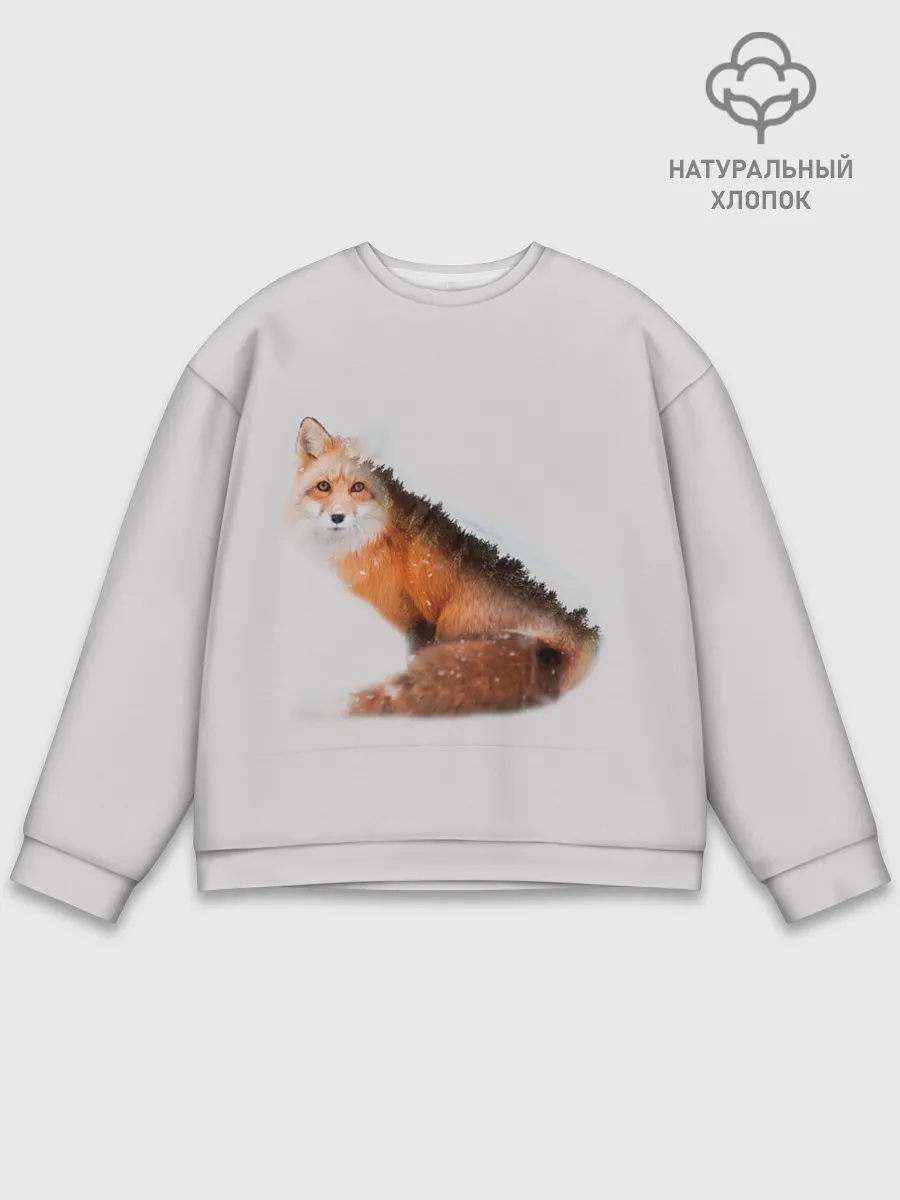 Мужской свитшот базовый / Лисица